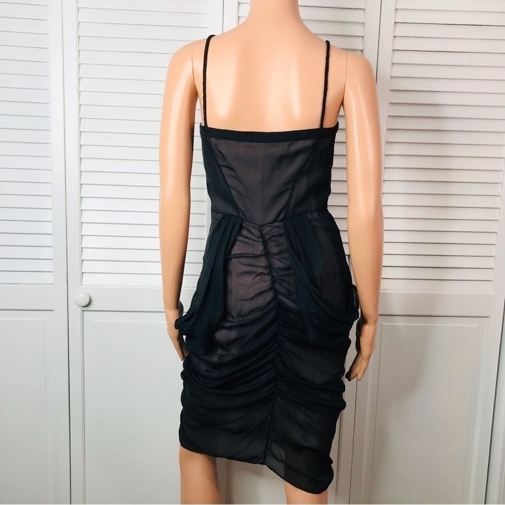 ⛔️SOLD⛔️New DIANE VON FURSTENBERG Black Dressette Silk Dress Size 6 - Picture 12 of 12
